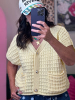 Load image into Gallery viewer, Very J Waffle Texture Crop Cardigan

