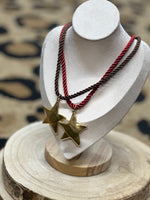 Load image into Gallery viewer, Silk Cord Star Pendant
