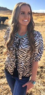 Load image into Gallery viewer, STERLING KREEK ~ SAFARI TIE TOP
