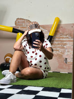 Load image into Gallery viewer, Varsity Polka Dot Scuba Set

