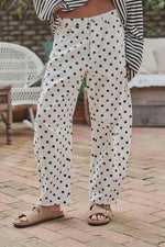 Load image into Gallery viewer, Classic Black &amp; White Polka Dot Denim
