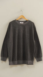 Load image into Gallery viewer, HYFVE~ Mineral Washed Oversized Crewneck Casual Sweatshirt
