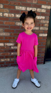 Solid Twirl Dress