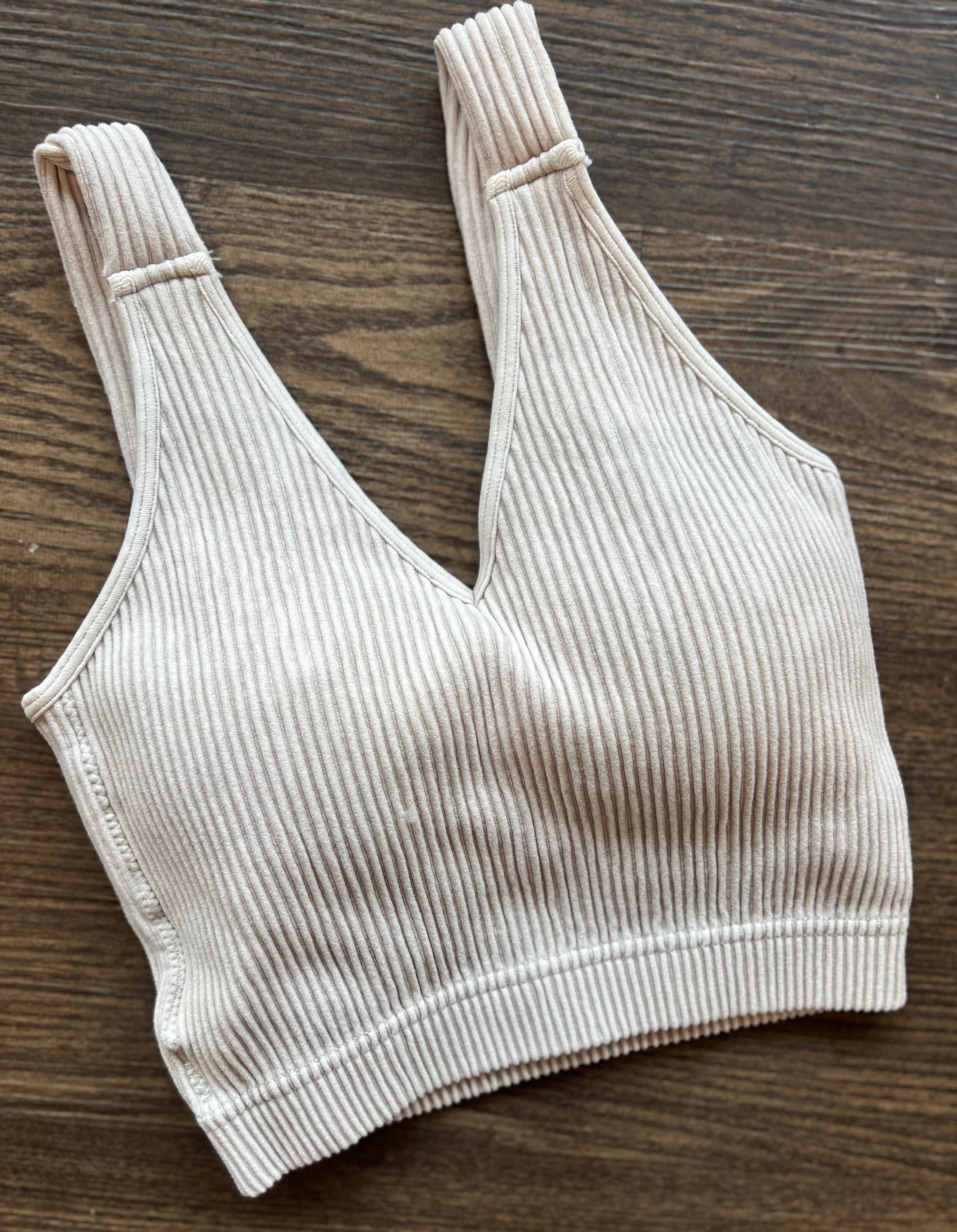 Padded Ribbed Bralette