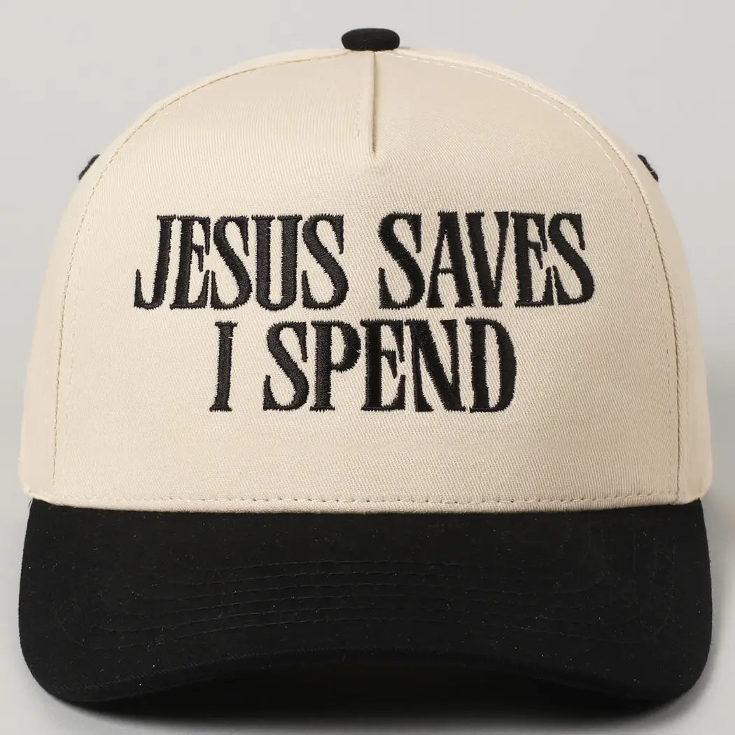 Trucker Hat Jesus Saves I Spend