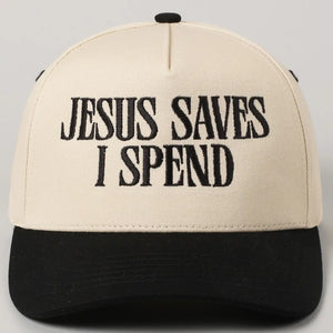 Trucker Hat Jesus Saves I Spend