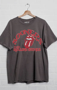 LivyLu Rolling Stones Ou Sooners Psych Charcoal
Thrifted Tee * LICENSED