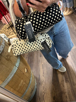 Load image into Gallery viewer, Polka Dot Barrel Shoulder Bag
