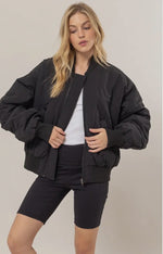 Load image into Gallery viewer, HYFVE ~ Oversized Bomber Puffer Jacket
