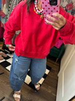 Load image into Gallery viewer, ￼Acid Washed Crew Neck Sweatshirt
