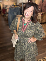 Load image into Gallery viewer, Leopard Print Mini Dress
