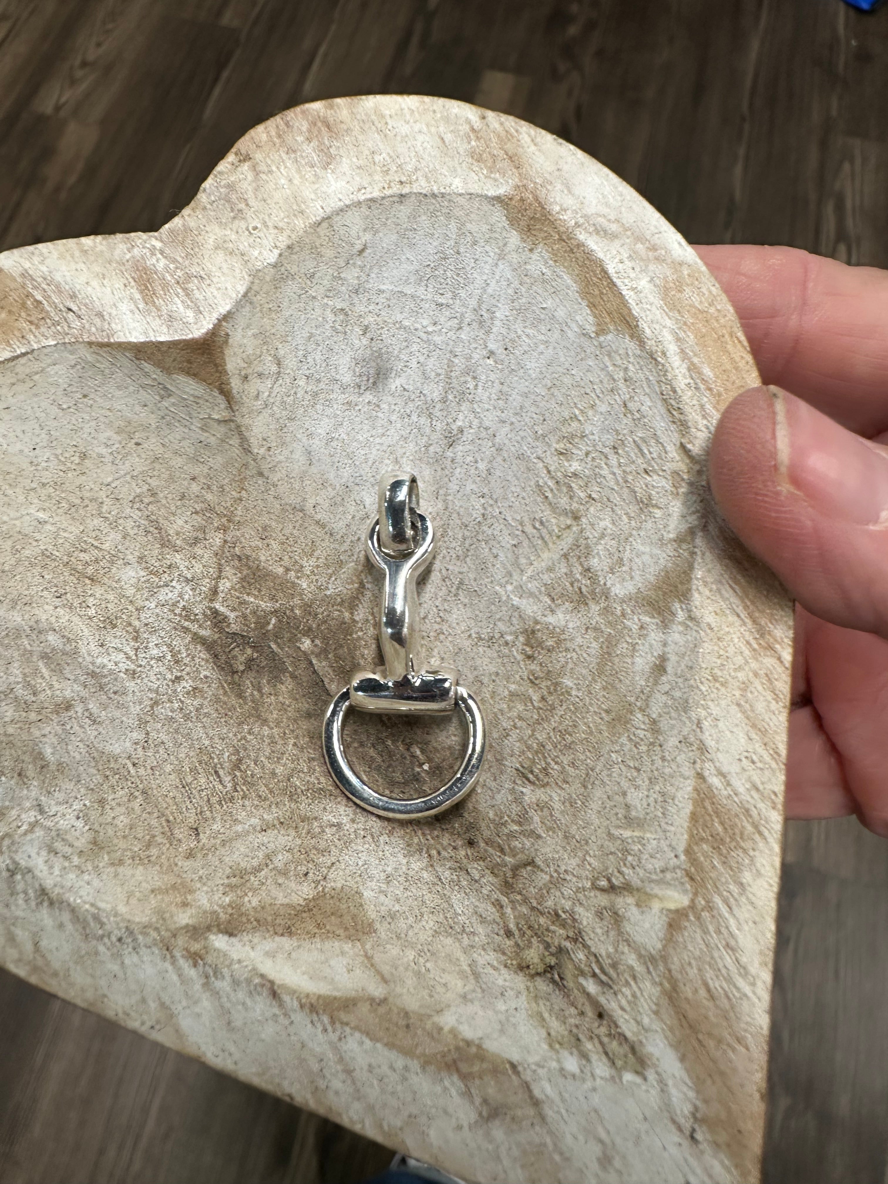 Sterling Silver Snaffle Bit Drop