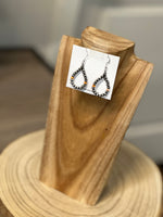 Load image into Gallery viewer, Sterling Silver Pearl Oval Drop
