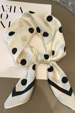 Load image into Gallery viewer, Polka Dot Square Color Block Scarf
