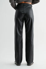Load image into Gallery viewer, Vegan Leather Straight Leg Pants
