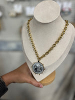 Load image into Gallery viewer, Two Toned Coin Necklace
