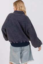 Load image into Gallery viewer, SEWN &amp; SEEN Snap Collared Mineral Wash Sweatshirt
