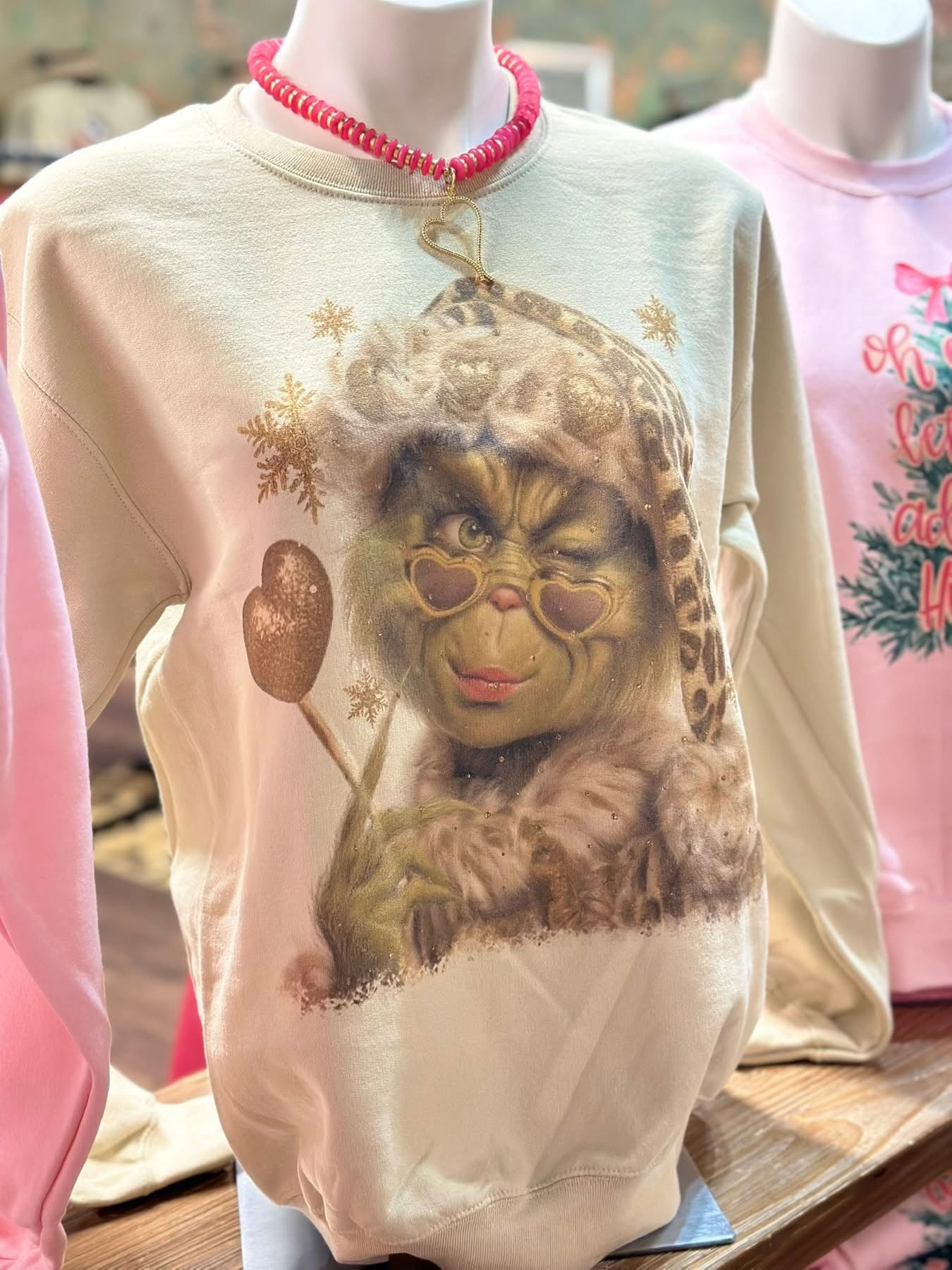 Grinch/Leopard Sweatshirt