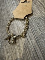 Load image into Gallery viewer, Gold/Silver Snaffle Bit Bracelet
