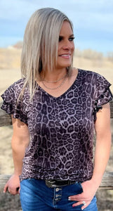 STERLING KREEK THE NIGHT LEOPARD TOP