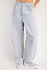 Load image into Gallery viewer, Pinstripe Barrel Denim
