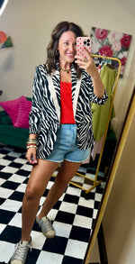 Load image into Gallery viewer, Zebra Blazer
