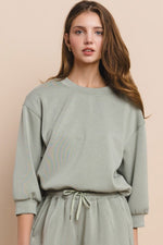 Load image into Gallery viewer, Solid Cropped Scuba Sweatshirt
