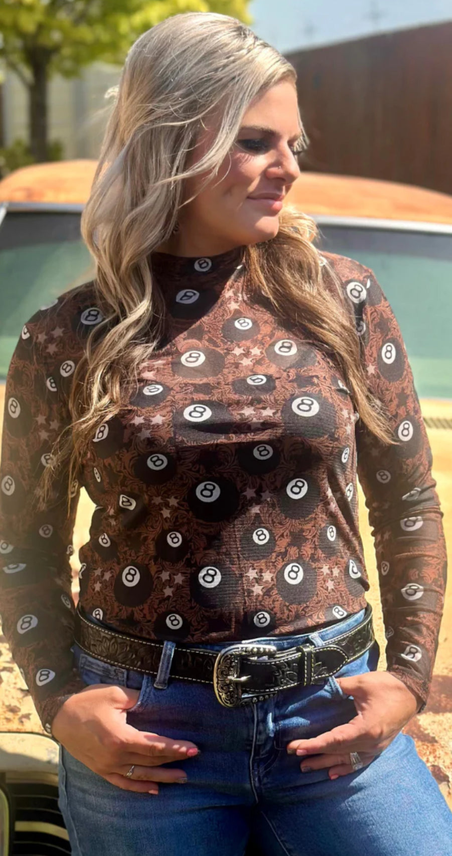 STERLING KREEK LUCKY SHOT MESH TOP
