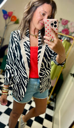 Load image into Gallery viewer, Zebra Blazer
