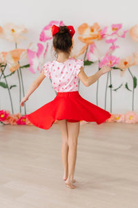 RED TWIRL SKORT