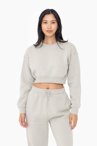 Mono B Cropped Fleece Sweatshirt