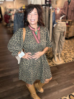 Load image into Gallery viewer, Leopard Print Mini Dress
