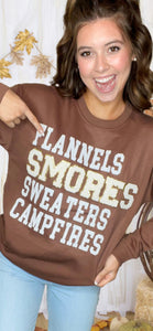 Flannels, S'mores, Sweaters Chenille Sweatshirt