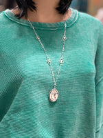 Load image into Gallery viewer, Pink Panache Frost With Long Paperclip Chain
