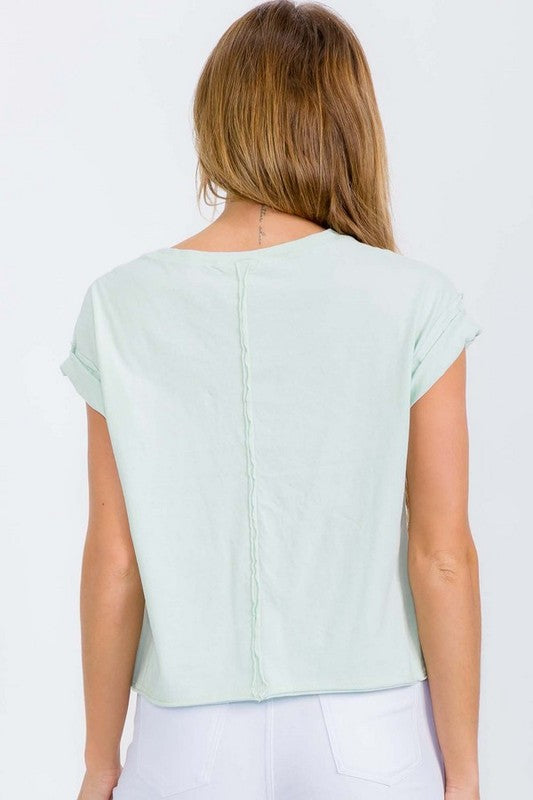 Raw Edge Short Tee