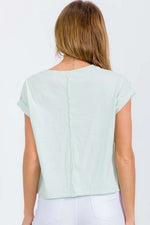 Load image into Gallery viewer, Raw Edge Short Tee
