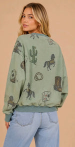 Load image into Gallery viewer, Giddy Up Graphic Sweatshirt
