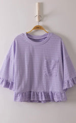 Load image into Gallery viewer, Very J Lace Ruffle Sleeve Top
