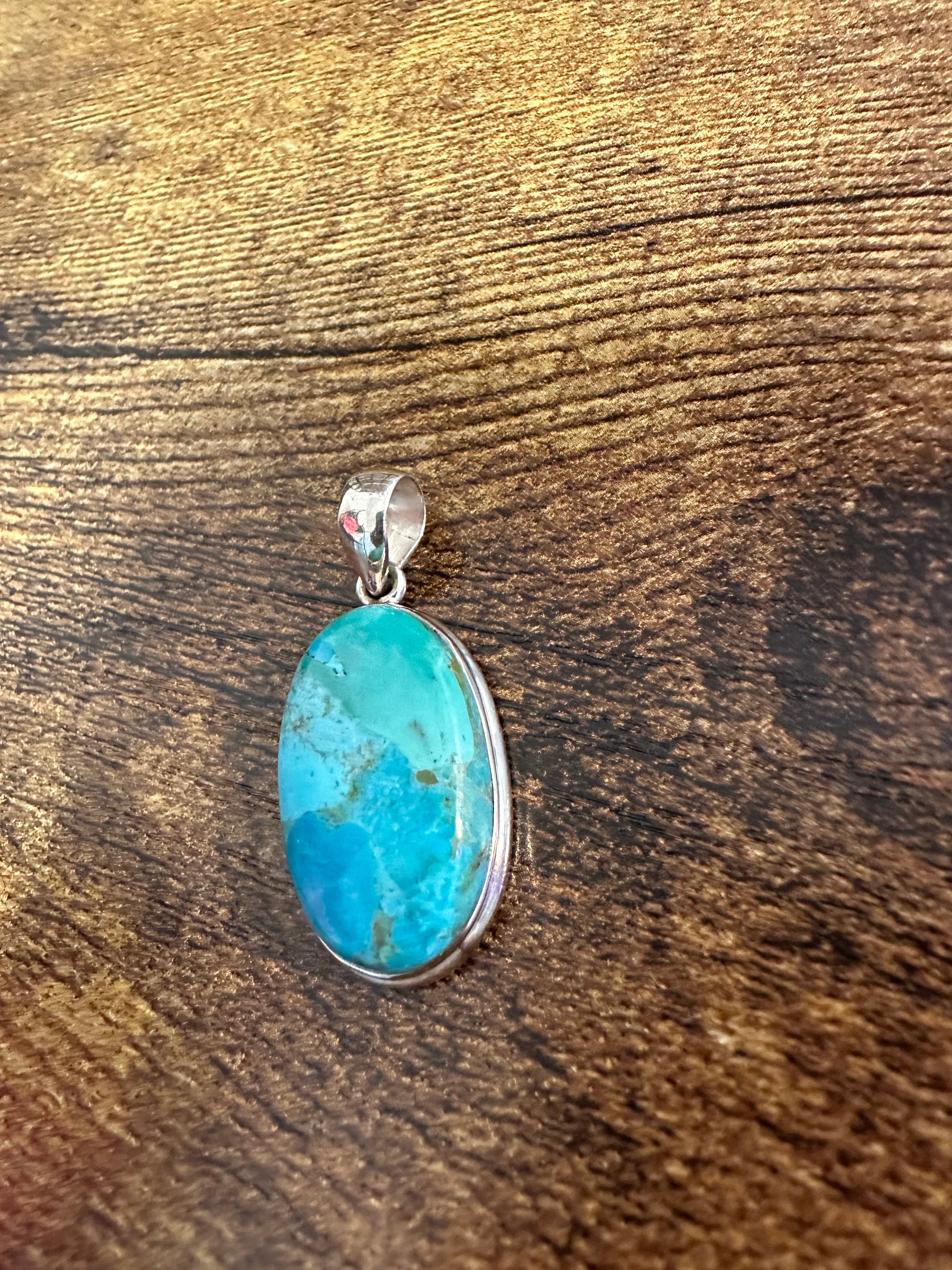 Sterling Silver Turquoise Drop