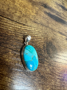 Sterling Silver Turquoise Drop