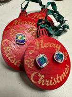 Load image into Gallery viewer, Pink Panache Christmas Large Stud
