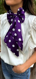 Load image into Gallery viewer, STERLING KREEK ~ KICK OFF SEASON LATIGO SCARF MAROON OR PURPLE
