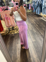 Load image into Gallery viewer, Vintage Plum Wide Leg Sweat Pants
