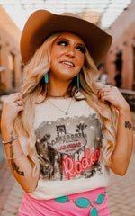 Load image into Gallery viewer, Las Vegas Pink Rodeo Graphic Tee

