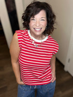 Load image into Gallery viewer, Striped  Sleeveless Top
