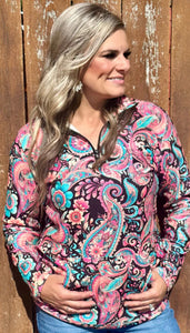 STERLING KREEK ~ MIDNIGHT BLOOM PULLOVER