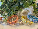 Load image into Gallery viewer, Geo Shape Iridescent Stone Bracelet
