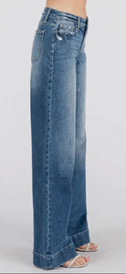 PETRA 153 ~ Mid Rise Stretch Trouser
Wide Leg Jeans