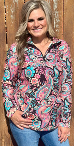 STERLING KREEK ~ MIDNIGHT BLOOM PULLOVER