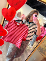 Load image into Gallery viewer, Striped French Terry Top
